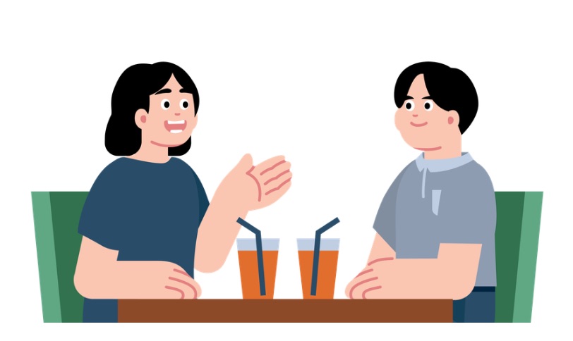 友人との会話イメージ